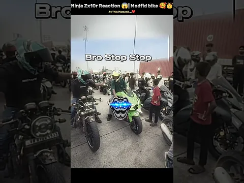 Ninja Zx10r Reaction π±| modfid bike π₯°π #rider #bikerider #race #shorts