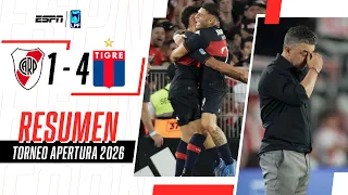 DURÍSIMA DERROTA DE RIVER: TIGRE DEMOSTRÓ Y GOLEÓ EN EL MONUMENTAL | River 1-4 Tigre | RESUMEN