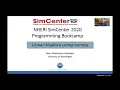 Python Quickstart Tutorial Linear algebra with numpy