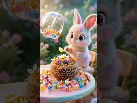 Bee Candy for Everyone! Yum Yum! #cute #cartoon #bunny