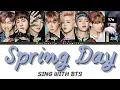 Download Lagu KARAOKE BTS DUET | SPRING DAY (봄날) [ 8 Members ] | Easy Lyrics and Backing vocals