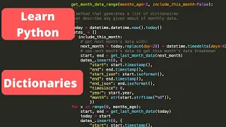 Python programming for beginners How to work with python dictionaries