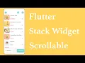 Make Flutter Stack Positioned Scrollable