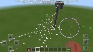 Chicken rain in Minecraft