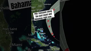 Coming at you live from Sunny Bahamas….Stay safe everyone! #hurricaneerin #hurricane