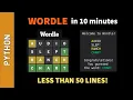 Build Your Own WORDLE Game in Python Tutorial for Beginners