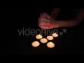 Pray Candle Cross - Stock Footage Hive 9184153