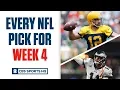 Brady Quinn and Pete Prisco make EVERY WEEK 4 NFL Pick CBS Sports