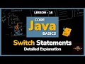 Switch Statements in Java for Beginners Lesson - 16 Core Java Basics