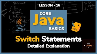 Switch Statements in Java for Beginners Lesson - 16 Core Java Basics