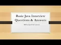 Basic Java Interview Questions and Answers Part-4