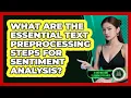 What Are The Essential Text Preprocessing Steps For Sentiment Analysis