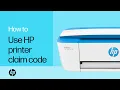 Using an HP printer claim code HP printers HP Support