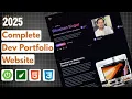 Build a Stunning Developer Portfolio with Spring Boot Thymeleaf Portfolio Step by Step 2025