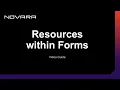 Resources within Forms Novara EHS Software
