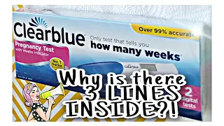 Inside a clearblue Digital Pregnancy test what do those 3 lines mean Team-T me