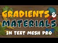 Effects for TextMesh Pro materials and gradients in Unity 6