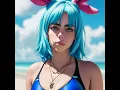 Lagu AI art Billie Eilish in a swimsuit with bunnyears|like and subscribe|#billieeilish #ai #aiart #bunny