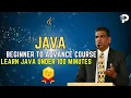 Java under 100 minutes Beginner to advance level course Programming Hub