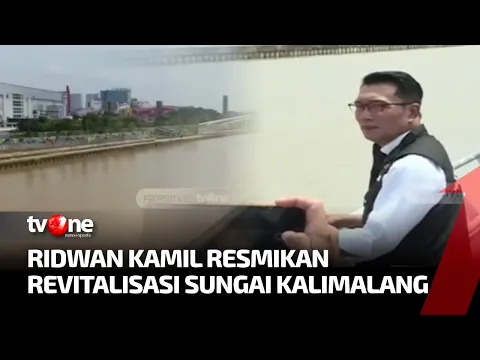 Ridwan Kamil Resmikan Penataan Sungai Kalimalang Bekasi