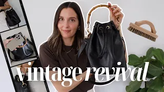 REVIVING A CLASSIC Transforming An Old Bag Into Something New Vintage Gucci Bamboo Bucket Bag