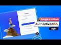 Authentication App with Google Github Login - Next js For Beginners