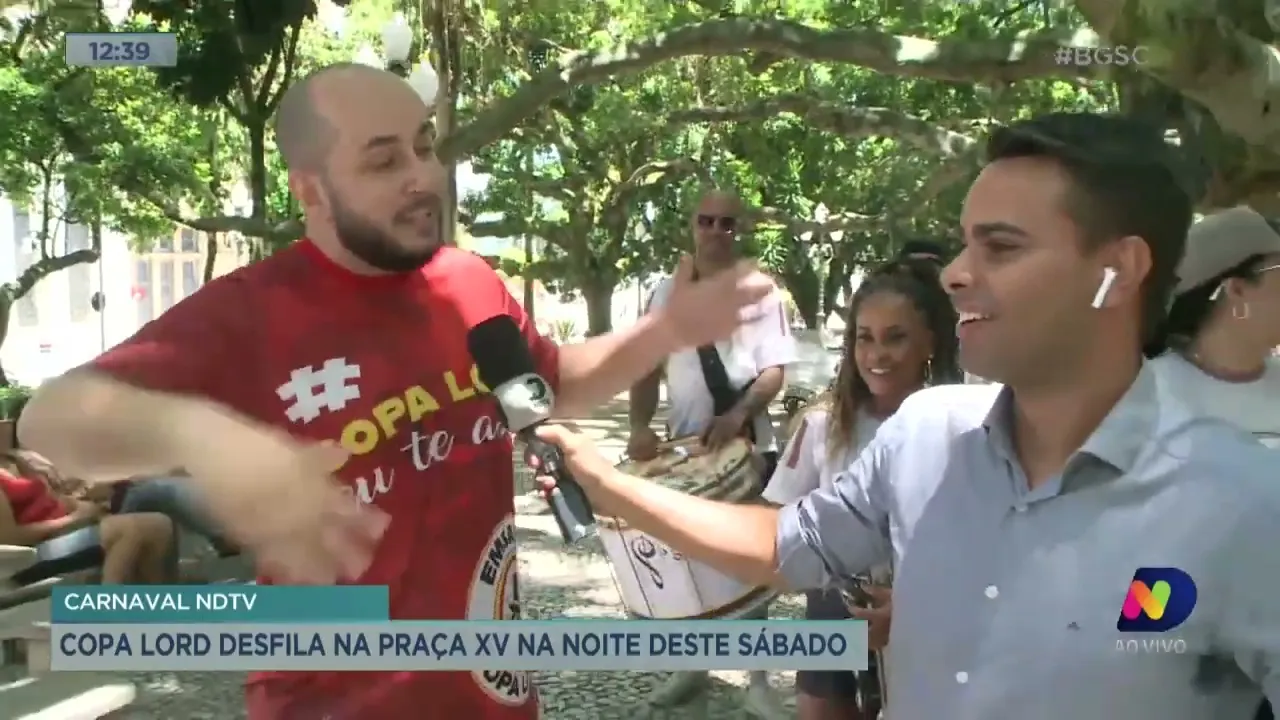 Carnaval NDTV: ‘Copa Lord’ desfila na Praça 15 na noite deste sábado