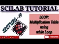 HOW TO GENERATE THE MULTIPLICATION TABLE USING WHILE LOOP LOOP STATEMENT