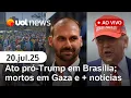 Download Lagu Eduardo Bolsonaro diz que não renunciará; ato pró-Trump em Brasília; mortos em Gaza e mais ao vivo