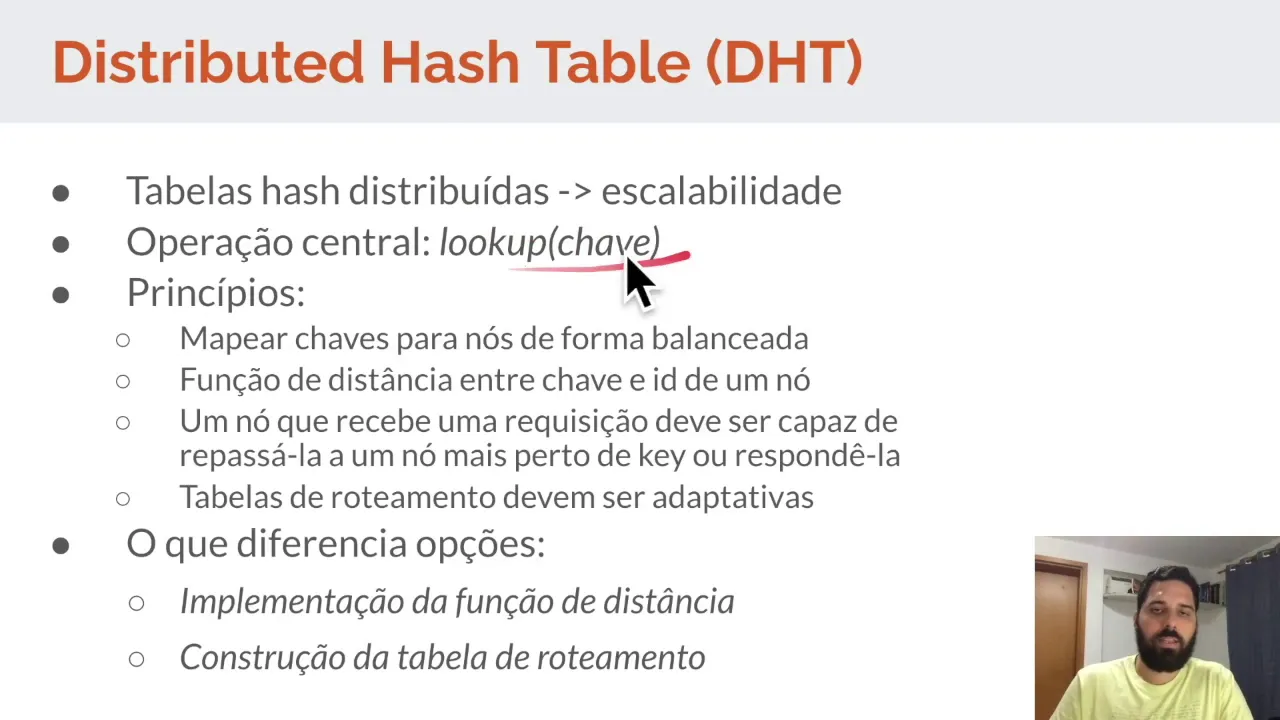 Sistemas Distribuídos - 4.2 Nomeação: Distributed Hash Table (DHT)