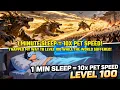 1 MINUTE SLEEP = 10x PET SPEED! I Napped My Way to Level 100 While the World Suffered!