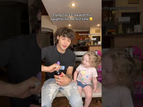 Trying Coca Cola for the first time #foryou#fyp#family#baby#love#funny#reels#explore#shorts#comedy