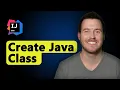 How to Create a New Java Class in IntelliJ