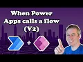 Power Apps V2 Trigger When Power Apps calls a flow V2