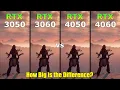 RTX 3050 vs RTX 3060 vs RTX 4050 vs RTX 4060 - Gaming Test