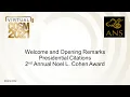 1 Opening Presidential Citations Noel L Cohen Award