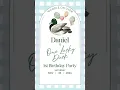 One Lucky Duck Animated Mobile Invitation
