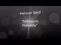 Mahzuni Serif - Sarhosum Dunyada