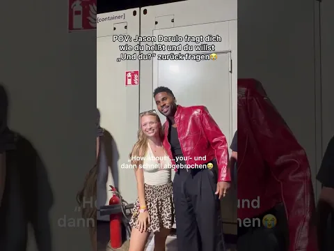 POV: Du vergisst kurz, mit WEM du redest 💀😂 #jasonderulo #michico #festival