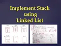 1 6 How to implement stack Using Linked list