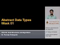 Week 01 - Abstract Data Types