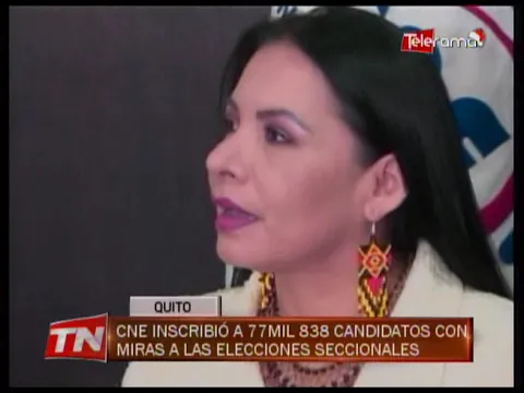 CNE inscribió a 77 mil 838 candidatos con miras a las elecciones seccionales