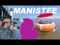Manistee Michigan Summer Adventure Wander In Donut Boats and the North Pier Lighthouse