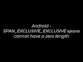 Java Android - SPAN