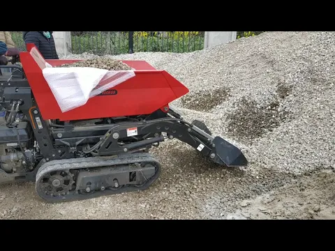 Mini dumper em ação
