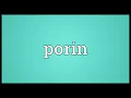 Lagu Porin Meaning