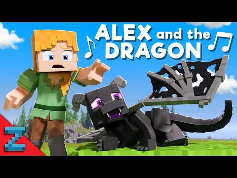 Download MP3 “Alex and the Dragon” [VERSION A] Minecraft Animation Music Video (\