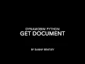 DynamoBIM Python Get Document