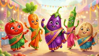 🔴LIVE :  सब्ज़ी गीत 🎶 | Veggie Dance Song for Kids #kidssongs #vegetables #kids #fun #nurseryrhymes