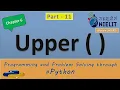 upper function on in hindi with example python